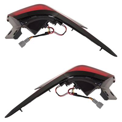 Rareelectrical - Halogen Tail Light Assembly Right Left Pair Outer Compatible With 2020-2025 Nissan Versa Sr 1.6L - Image 5