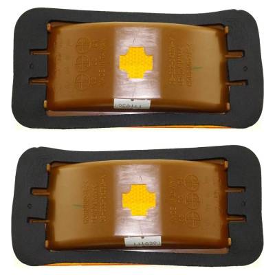 Rareelectrical - Halogen Side Marker Light Assembly Right Left Pair Compatible With 1985-1996 Gmc G1500 G2500 G3500 - Image 4