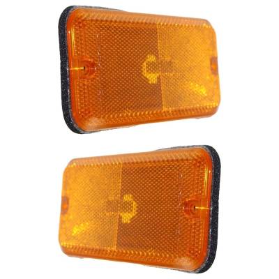 Rareelectrical - Halogen Side Marker Light Assembly Right Left Pair Compatible With 1985-1996 Gmc G1500 G2500 G3500 - Image 5