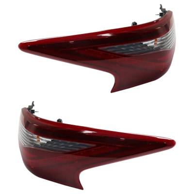 Rareelectrical - Halogen Tail Light Assembly Right Left Pair Compatible With 2018 Nissan Altima Sv 2.5L Sl I4 Sedan - Image 2