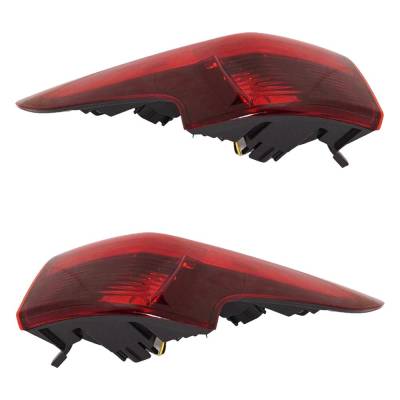 Rareelectrical - Halogen Tail Light Assembly Right Left Pair Outer Compatible With 2017-2019 Nissan Rogue Sport Sv - Image 3