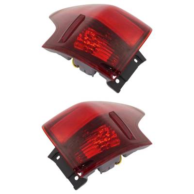 Rareelectrical - Halogen Tail Light Assembly Right Left Pair Outer Compatible With 2017-2019 Nissan Rogue Sport Sv - Image 6