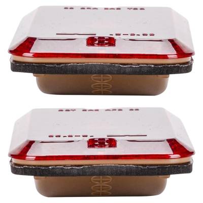 Rareelectrical - Halogen Rear Side Marker Light Assembly Right Left Pair Compatible With 1985-1996 Gmc G1500 G2500 - Image 5