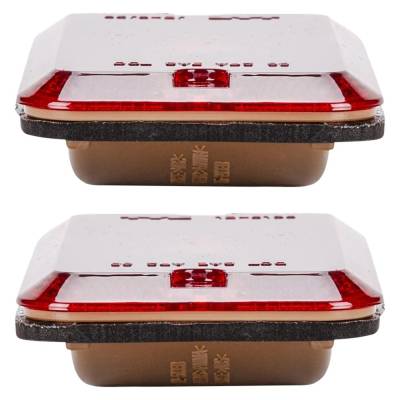 Rareelectrical - Halogen Rear Side Marker Light Assembly Right Left Pair Compatible With 1985-1996 Gmc G1500 G2500 - Image 6