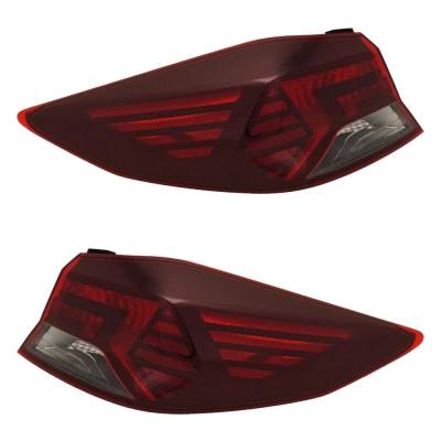 Rareelectrical - Halogen Tail Light Assembly Right Left Pair Outer Compatible With 2019-2020 Hyundai Elantra Value - Image 2
