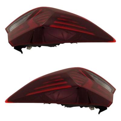 Rareelectrical - Halogen Tail Light Assembly Right Left Pair Outer Compatible With 2019-2020 Hyundai Elantra Value - Image 5