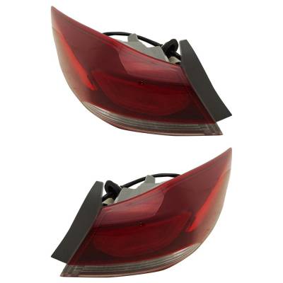 Rareelectrical - Halogen Tail Light Assembly Right Left Pair Compatible With 2017-2018 Hyundai Elantra Sel 2.0L I4 - Image 3