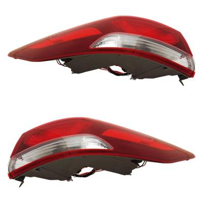 Rareelectrical - Halogen Tail Light Assembly Right Left Pair Compatible With 2017-2018 Hyundai Elantra Sel 2.0L I4 - Image 4
