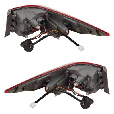 Rareelectrical - Halogen Tail Light Assembly Right Left Pair Compatible With 2017-2018 Hyundai Elantra Sel 2.0L I4 - Image 5