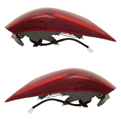 Rareelectrical - Halogen Tail Light Assembly Right Left Pair Compatible With 2017-2018 Hyundai Elantra Sel 2.0L I4 - Image 6