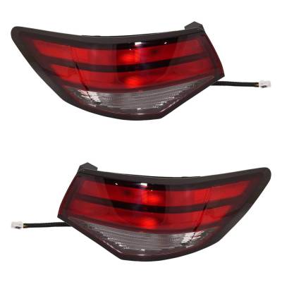Halogen Tail Light Assembly Right Left Pair Outer Compatible With 2020-2025 Nissan Sentra Advance