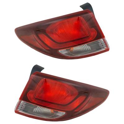 Rareelectrical - Halogen Tail Light Assembly Right Left Pair Outer Compatible With 2017-2019 Hyundai Santa Fe Se - Image 6