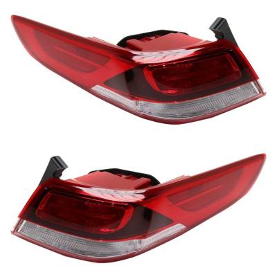 Rareelectrical - Halogen Tail Light Assembly Right Left Pair Outer Compatible With 2016-2020 Kia Optima Lx 1.6T 1.6L - Image 5