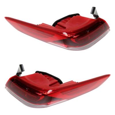 Rareelectrical - Halogen Tail Light Assembly Right Left Pair Outer Compatible With 2016-2020 Kia Optima Lx 1.6T 1.6L - Image 8