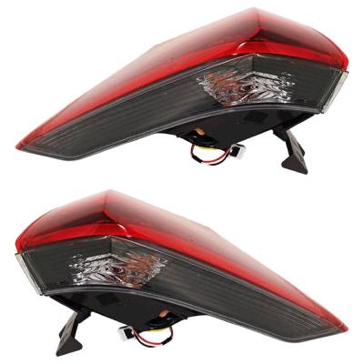 Rareelectrical - Led Tail Light Assembly Right Left Pair Outer Compatible With 2018-2020 Nissan Rogue Sl 2.5L Sv - Image 3