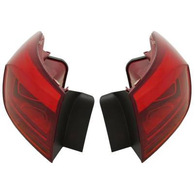 Rareelectrical - Halogen Tail Light Assembly Right Left Pair Outer Compatible With 2012-2018 Volkswagen Tiguan R-Line - Image 3
