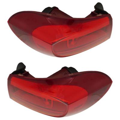 Rareelectrical - Halogen Tail Light Assembly Right Left Pair Outer Compatible With 2012-2018 Volkswagen Tiguan R-Line - Image 4