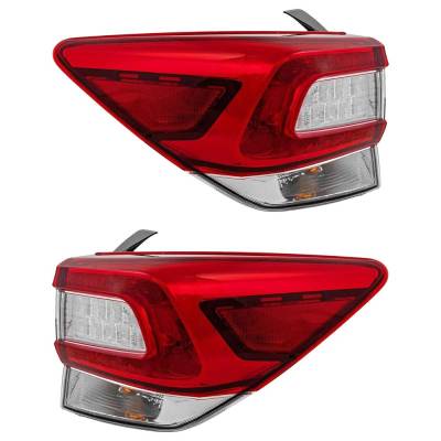 Halogen Tail Light Assembly Right Left Pair Outer Compatible With 2017-2019 Subaru Impreza Limited
