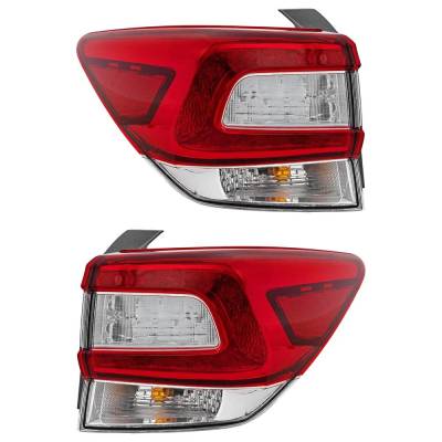 Rareelectrical - Halogen Tail Light Assembly Right Left Pair Outer Compatible With 2017-2019 Subaru Impreza Limited - Image 2