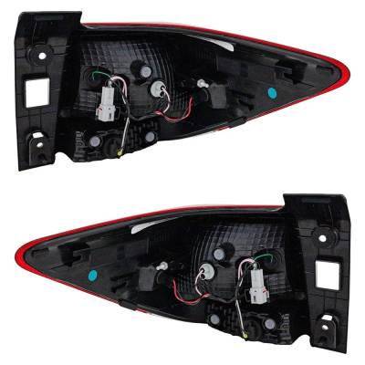 Rareelectrical - Halogen Tail Light Assembly Right Left Pair Outer Compatible With 2017-2019 Subaru Impreza Limited - Image 3