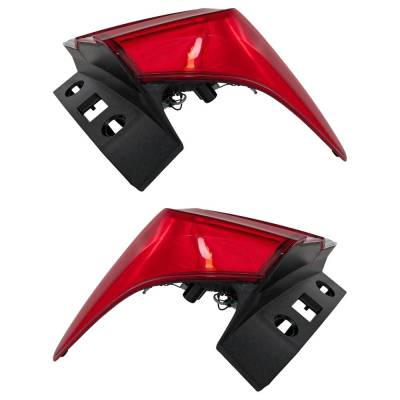 Rareelectrical - Halogen Tail Light Assembly Right Left Pair Outer Compatible With 2017-2019 Subaru Impreza Limited - Image 5
