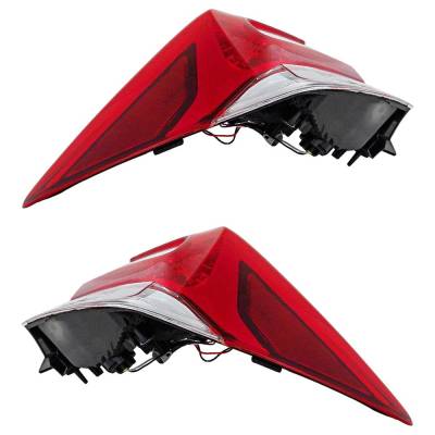 Rareelectrical - Halogen Tail Light Assembly Right Left Pair Outer Compatible With 2017-2019 Subaru Impreza Limited - Image 6