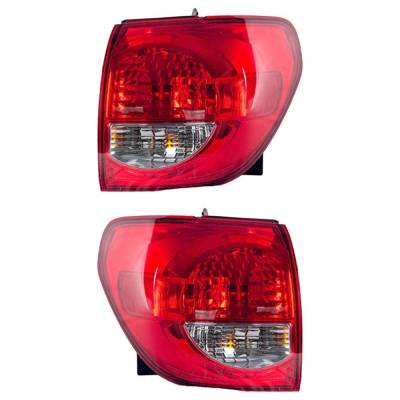 Halogen Tail Light Assembly Right Left Pair Outer Compatible With 2018-2022 Toyota Sequoia Limited