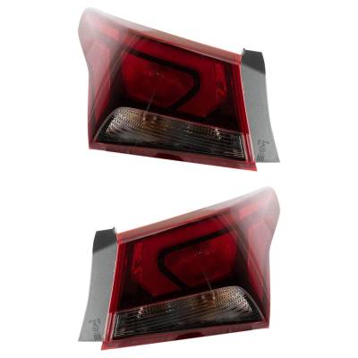 Rareelectrical - Halogen Tail Light Assembly Right Left Pair Outer Compatible With 2018-2022 Hyundai Accent Sel 1.6L - Image 2