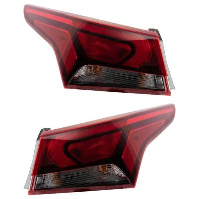 Rareelectrical - Halogen Tail Light Assembly Right Left Pair Outer Compatible With 2018-2022 Hyundai Accent Sel 1.6L - Image 3