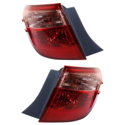 Rareelectrical - Halogen Tail Light Assembly Right Left Pair Outer Compatible With 2017-2019 Toyota Corolla Le 1.8L - Image 2