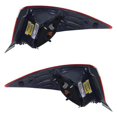 Rareelectrical - Halogen Tail Light Assembly Right Left Pair Outer Compatible With 2017-2019 Toyota Corolla Le 1.8L - Image 5
