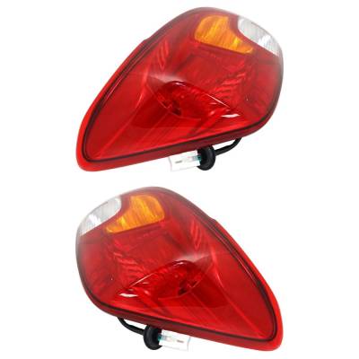 Rareelectrical - Halogen Tail Light Assembly Right Left Pair Compatible With 2014-2015 Mitsubishi Mirage Rf 1.2L - Image 3