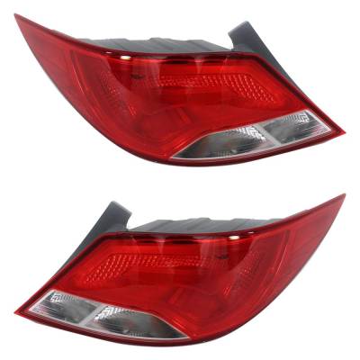 Rareelectrical - Halogen Tail Light Assembly Right Left Pair Compatible With 2015-2017 Hyundai Accent Value Edition - Image 3