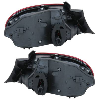 Rareelectrical - New Pair Tail Lights Compatible With Volkswagen Beetle Base Classic Hatchback 1.8L 2012 2013 2014 - Image 3