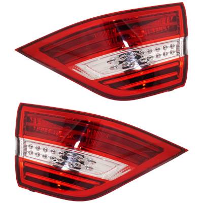 New Outer Pair Of Tail Lights Compatible With Mercedes-Benz Ml350 Base 4.7L 2012 2013 2014 2015 By