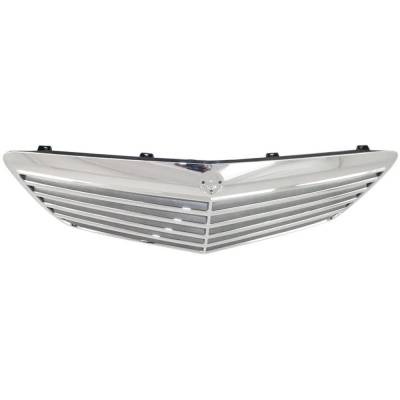 Rareelectrical - New Chrome Shell Grille Assembly Compatible With Mercedes Benz E550 Base 8 Cyl 5.5L E280 4Matic 6 - Image 6