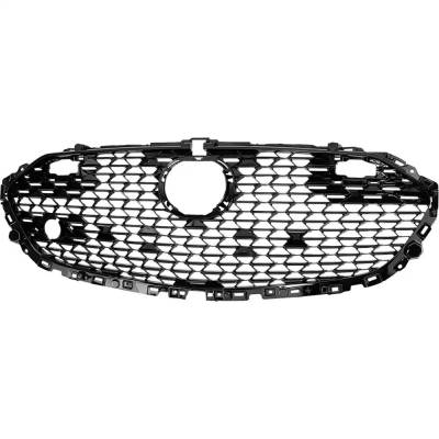 Rareelectrical - New Textured Black Grille Assembly Compatible With Mazda 3 Gs 4 Cyl 2.0L 3 Gs 4 Cyl 2.5L 3 2.5 Turbo - Image 1