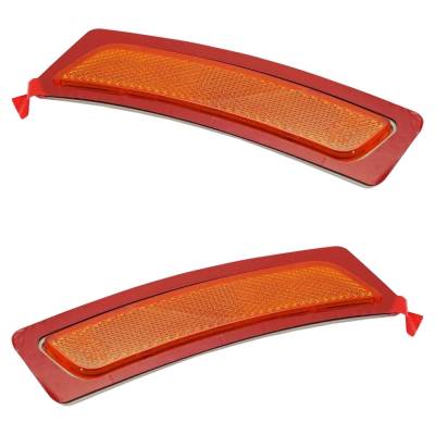 Rareelectrical - New Front Left And Front Right Bumper Reflector Compatible With Bmw 535I Base 6 Cyl 3.0L 528I Base 4 - Image 2