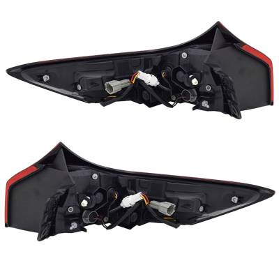 Rareelectrical - New Pair Of Tail Lights Compatible With Nissan Rogue Platinum S Sl Sv Midnight Edition 2021-2023 By - Image 2