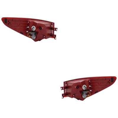 Rareelectrical - Pair Of Tail Lights Compatible With 2017-2018 Hyundai Santa Fe Sport Base 2.4L (17-18) 2.0T 2.0L - Image 2