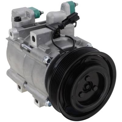 New 6-Groove Pulley A/C Compressor Compatible With Hyundai Kia Santa Fe Gls 6 Cyl 2.7L Sonata Gls 6