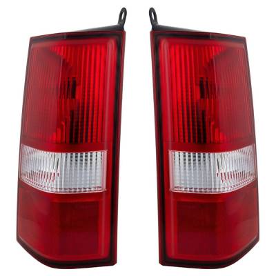 Rareelectrical - New Pair Tail Lights Compatible With Gmc Savana 1500 Base Standard Cargo Van 3 Door 4.3 2006 2007 - Image 3
