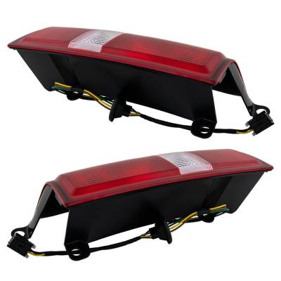 Rareelectrical - New Pair Tail Lights Compatible With Chevrolet Express 2500 Ls Extended Passenger Van 3 Door 4.8L - Image 8