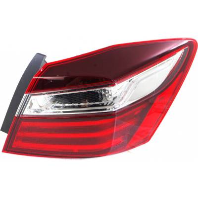Halogen Tail Light Assembly Passenger Side Compatible With 2016-2017 Honda Accord Ex-L 2.4L Sport