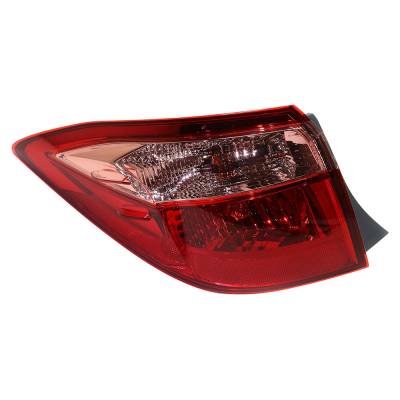 Halogen Tail Light Assembly Driver Side Outer Compatible With 2017-2019 Toyota Corolla Le 1.8L I4