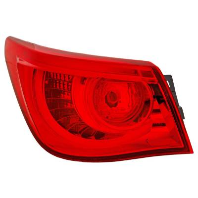Rareelectrical - Tail Light Compatible With 2016-2017 Infiniti Q-50 Replaces 26555-4Hb0c 265554Hb0c In2804107 - Image 1