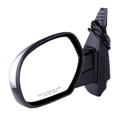 New Lh Door Mirror Compatible With Chevy 07-10 Suburban 1500 2500 Off Road Power W/ Heat Chrome