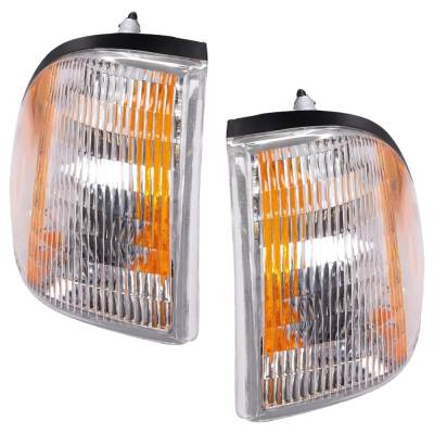 Rareelectrical - Pair Corner Light Compatible With 1987-1993 Ford Mustang Lx 2.3L (87-93) Lx 5.0L (87-93) Svt Cobra - Image 2