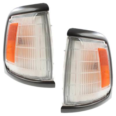 Rareelectrical - Pair Of Corner Lights Compatible With 1989-1991 Toyota Pickup Sr5 2.4L (89-90) Dlx 2.4L (89-91) Dlx - Image 2