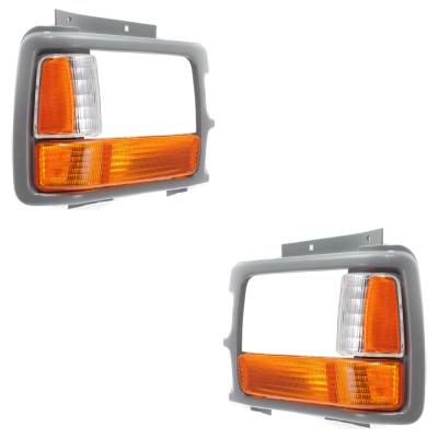 Rareelectrical - New Pair Of Parking Light Compatible With Dodge Dakota Sport 6 Cyl 3.9L Dakota S 4 Cyl 2.5L - Image 3